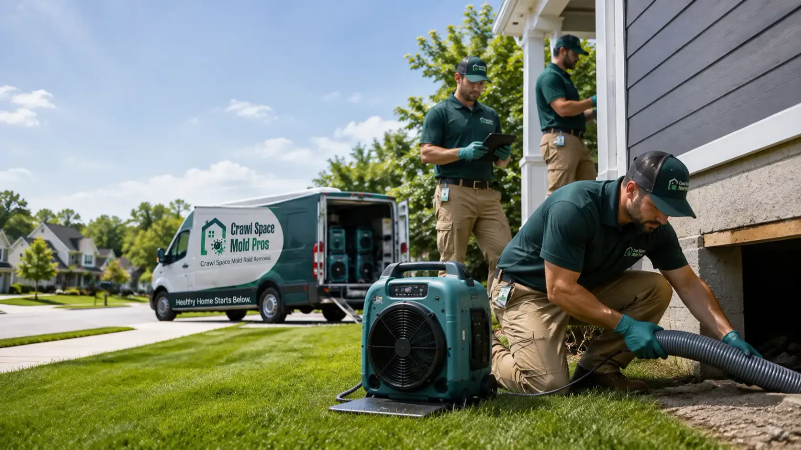 Crawl Space Mold Removal in West Manchester, OH